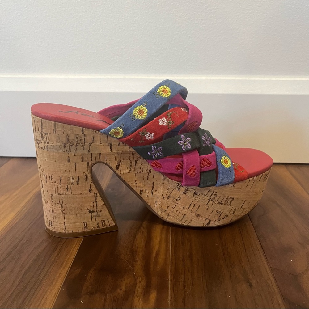 BNIB Free People FP Collection Lisbon Platform Mules - Picture 9 of 14